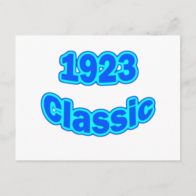 Cartão Postal Azul clássico 1923 (Frente)