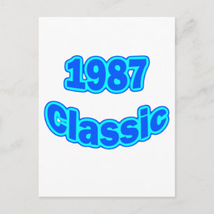 Cartão Postal Azul clássico 1987