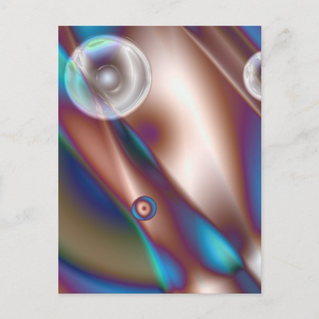 Cartão Postal Azul de chocolate (Frente)