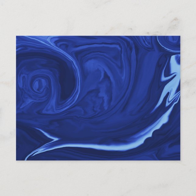Cartão Postal Azul de cobalto Texturizado (Frente)