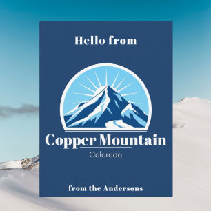 Cartão postal azul de Copper Mountain Colorado