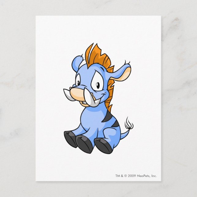 Cartão Postal Azul de Moehog (Frente)