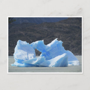 Cartão Postal azul de patagonia iceberg
