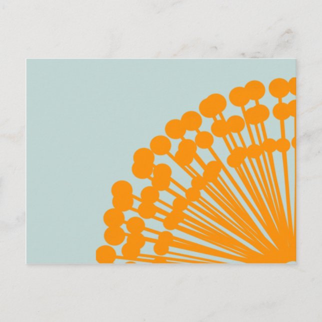 Cartão Postal Azul e laranja (Frente)