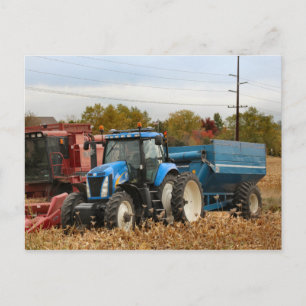 Cartão Postal Azul Grande