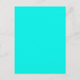 Cartão Postal Azul-neon-lacrimogêneo fluorescente, branco, perso