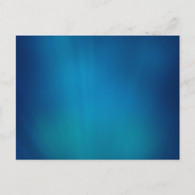 Cartão Postal Azul profundo brilho submarino (Frente)