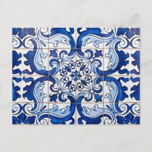 Cartão Postal Azulejos Azulejo Portugueses Glazados