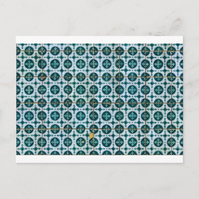 Cartão Postal Azulejos, Azulejos portugueses (Frente)