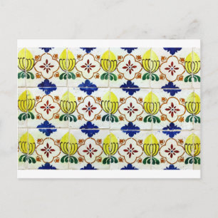 Cartão Postal Azulejos, Azulejos portugueses
