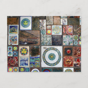 Cartão Postal azulejos cinque terre