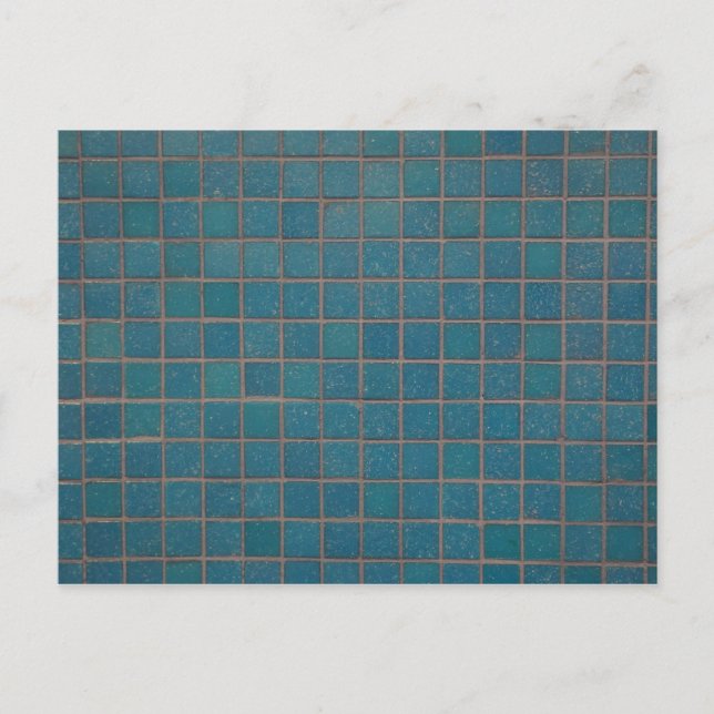 Cartão Postal azulejos com manchas azuis (Frente)