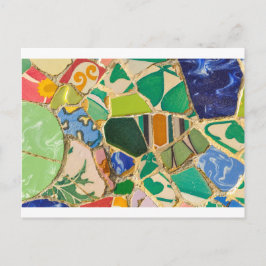 Cartão Postal Azulejos do Green Parc Guell na Espanha de Barcelo