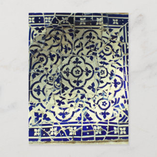 Cartão Postal Azulejos do mosaico Guell Park Barcelona