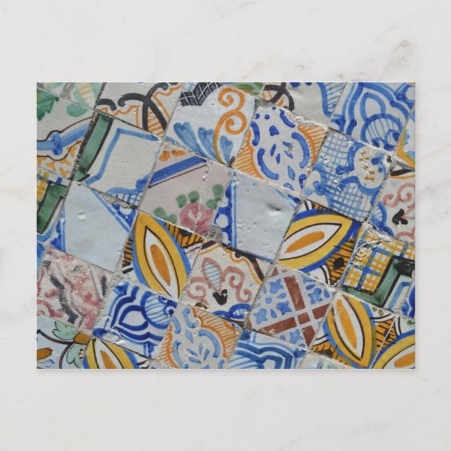 Cartão Postal Azulejos tunisinos (Frente)