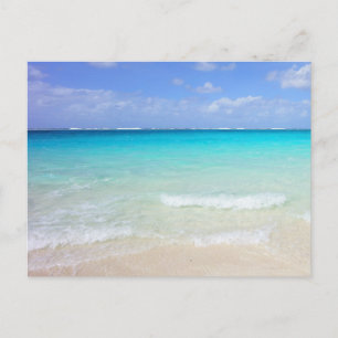 Cartão Postal Azure Blue Caribe Praia Tropical
