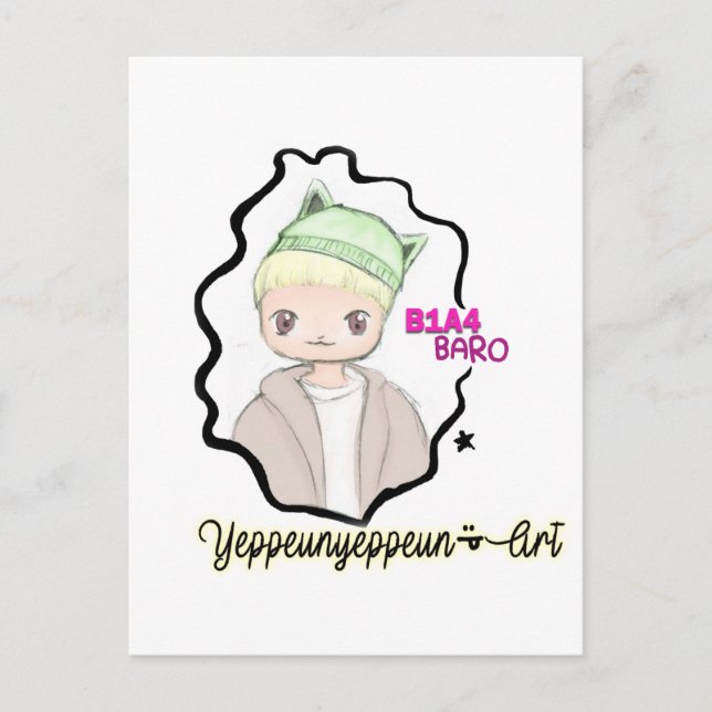 Cartão Postal B1A4 ~ Barro (Frente)