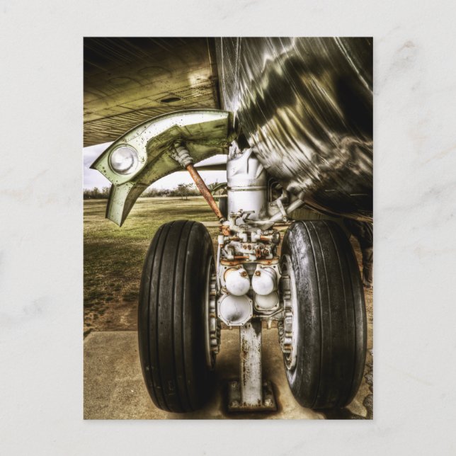 Cartão Postal B52 Arte de aterrissagem de Bomba (Frente)