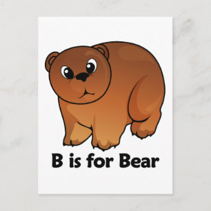 Cartão Postal B é para Urso