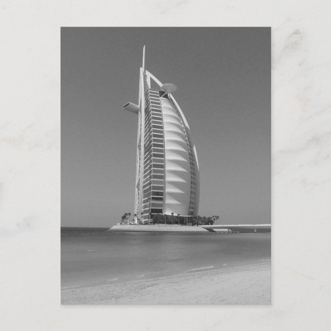 Cartão Postal B&W Burj Al Arab (Frente)