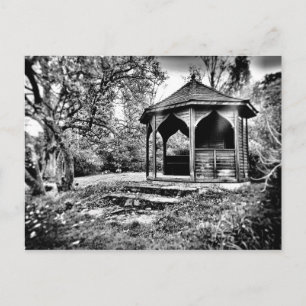 Cartão Postal B&W Gazebo no Parque
