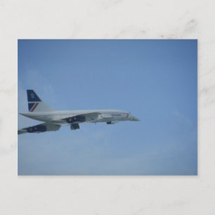 Cartão Postal BA Concorde, descolagem, Heathrow