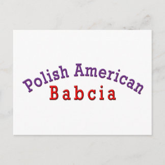 Cartão Postal Babcia polonesa americana