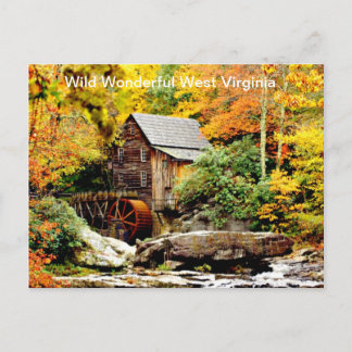 Cartão Postal Babcock State Park Grist Mill