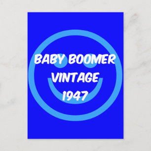 Cartão Postal baby boomer 1947