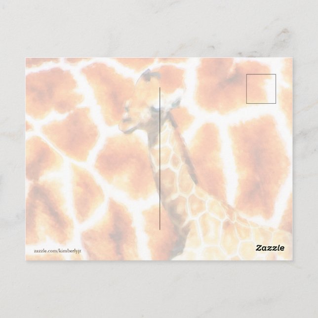 Cartão Postal Baby Giraffe (Verso)