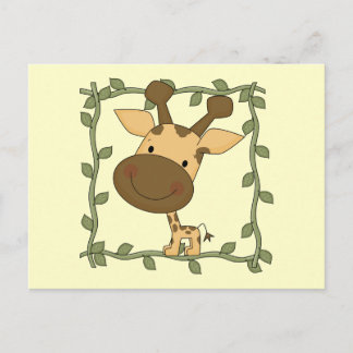 Cartão Postal Baby Giraffe Camisetas e presentes