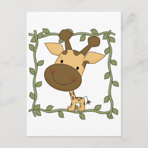 Cartão Postal Baby Giraffe Camisetas e presentes