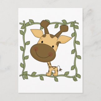 Cartão Postal Baby Giraffe Camisetas e presentes