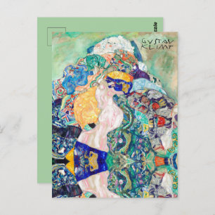 Cartão Postal Baby Gustav Klimt Vintage Art