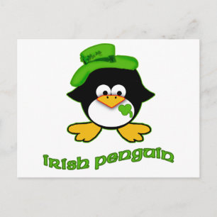 Cartão Postal Baby Irish Penguin