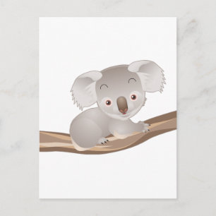 Cartão Postal Baby Koala
