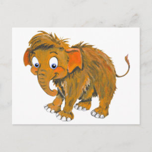 Cartão Postal Baby Mammoth