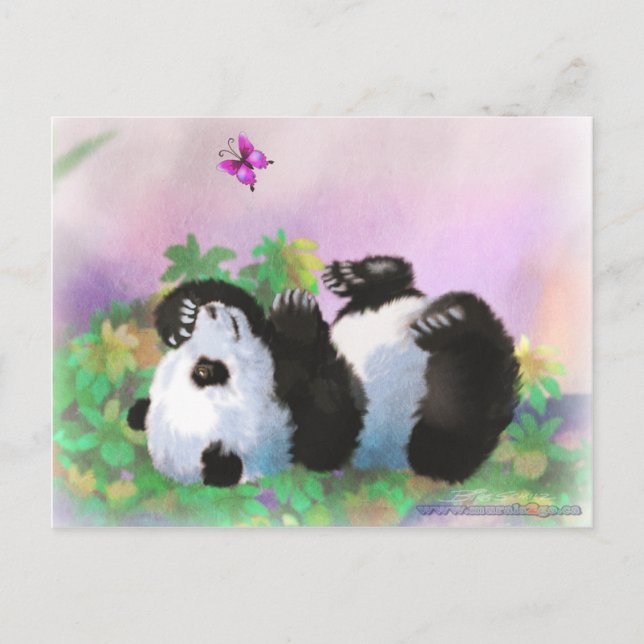 Cartão Postal Baby Panda (Frente)