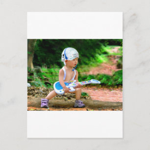 Cartão Postal Baby Rock Star