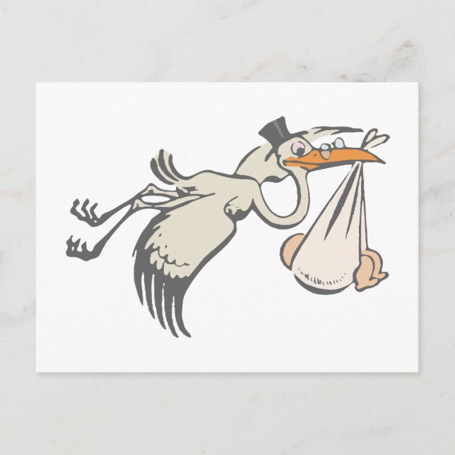 Cartão Postal Baby Storch Klapperstorch storch (Frente)