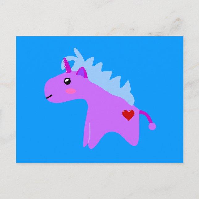 Cartão Postal Baby Unicorn (Frente)