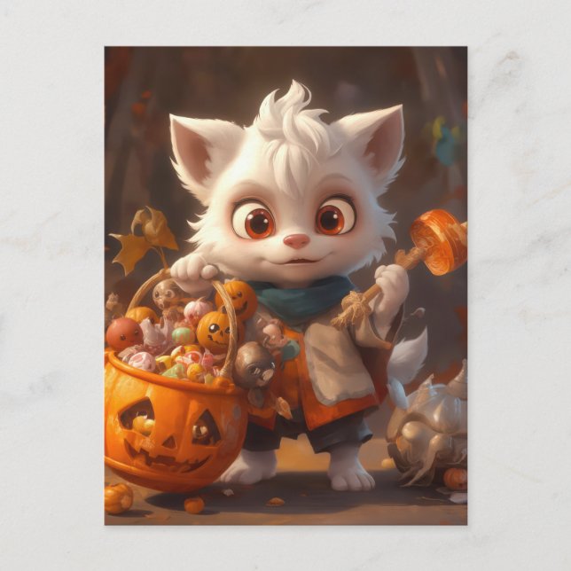 Cartão Postal Baby Werewolf Com Cartão-Postal De Candy Candy (Frente)