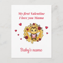 Cartão Postal Baby's First valentine