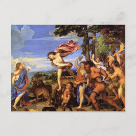 Cartão Postal Bacchus e Ariadne por Titian