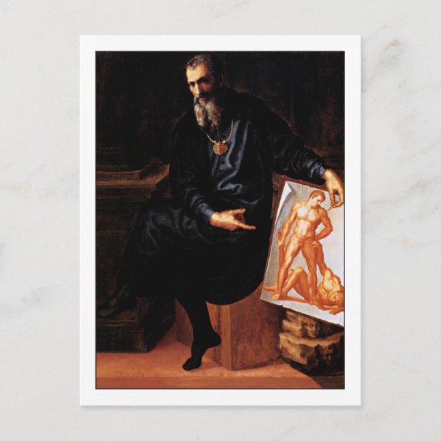 Cartão Postal Baccio Bandinelli - Autorretrato (Frente)