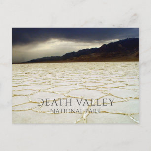 Cartão Postal Bacia Badwater Vale da Morte NP,, Califórnia.