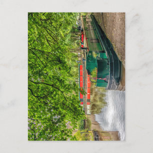 Cartão Postal Bacia do Canal de Uppermill, Oldham
