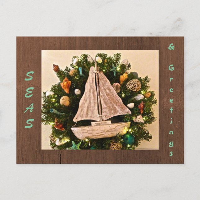 Cartão Postal Bacias e Saudações Costeiras Tropicais Natal (Frente)