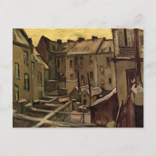 Cartão Postal Backyards of Old Houses de Vincent van Gogh