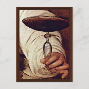 Cartão Postal Baco, Detalhe De Michelangelo Merisi Da Caravagg